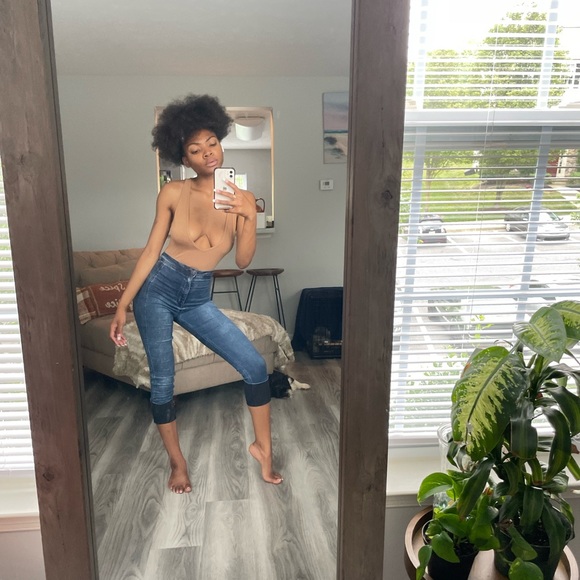 Cream Baby Brown Bodysuit Tanktop - Picture 6 of 13